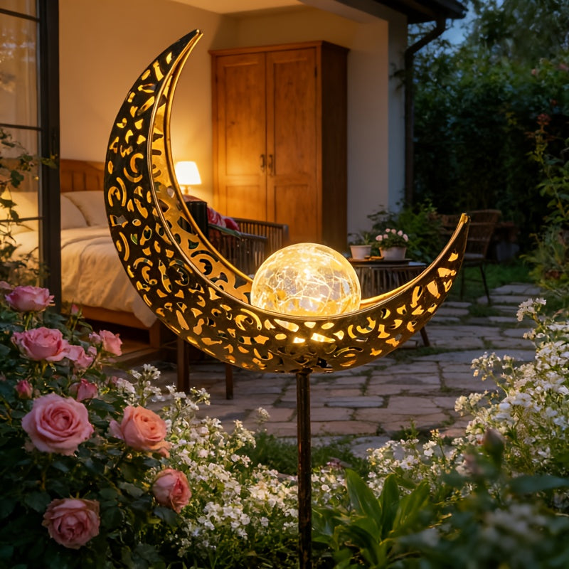 Solar Tuinlamp Maan Bol LED Zonneverlichting IP65 Waterdicht Tuinverlichting Buiten