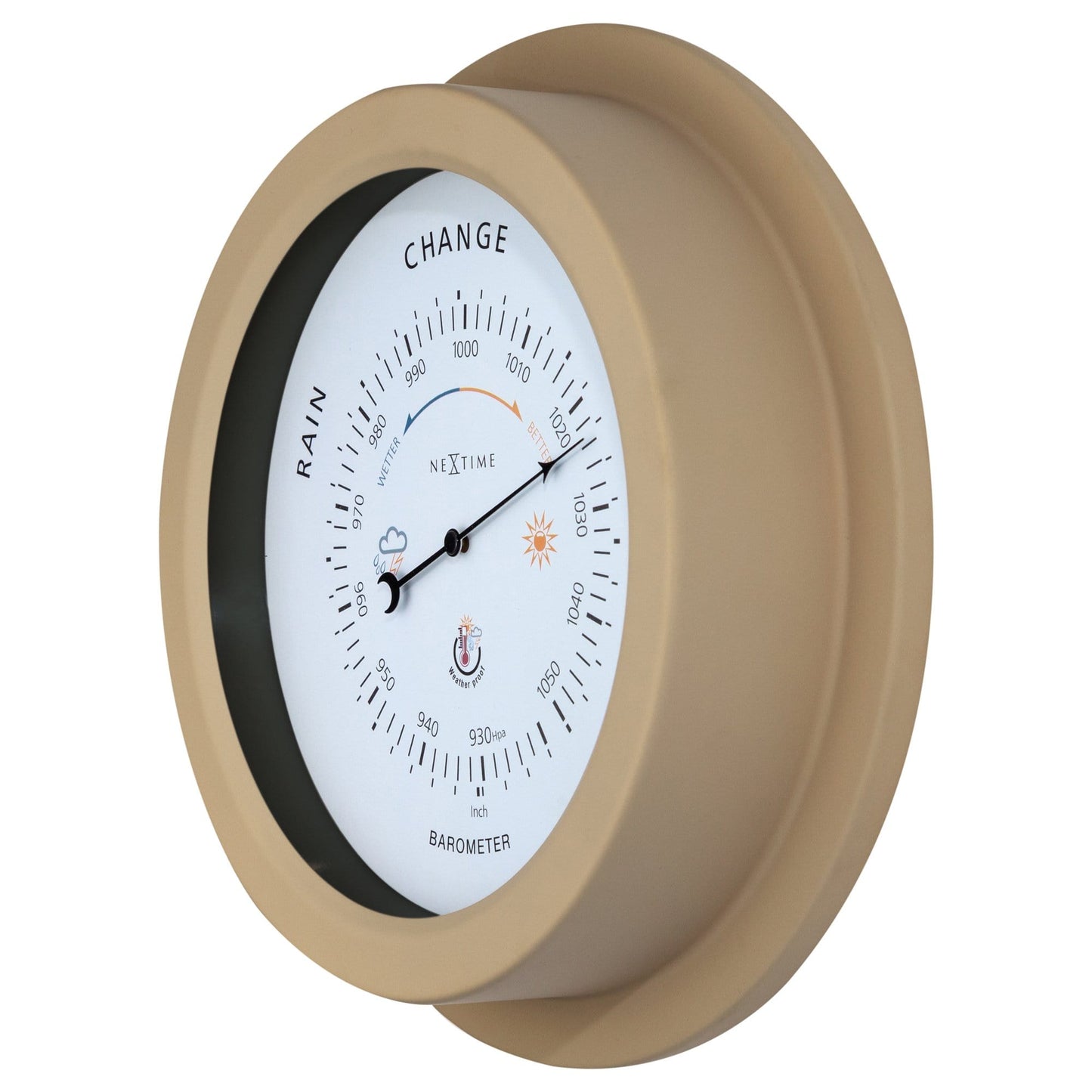 Barometer Buiten 22 cm – Weerbestendig Metaal