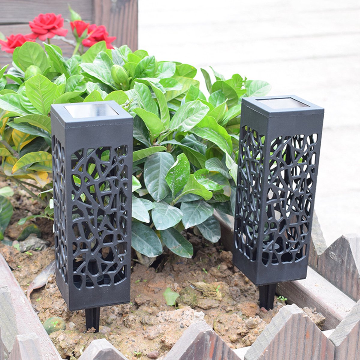 Solar Tuinlamp Paalverlichting Buitenlamp Draadloos LED Zonneverlichting Tuinverlichting