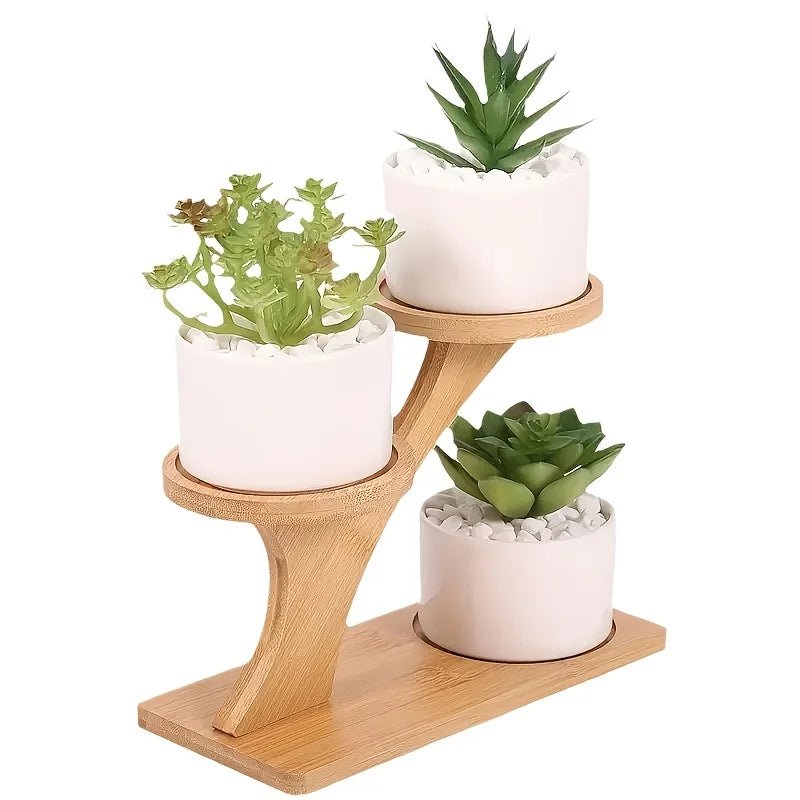 Bamboe opbergrek – 2-laags organizer