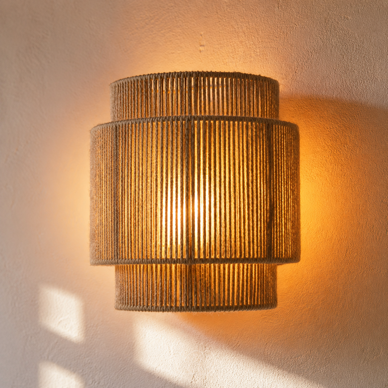 Rieten Wandlamp Boho Design Wandverlichting