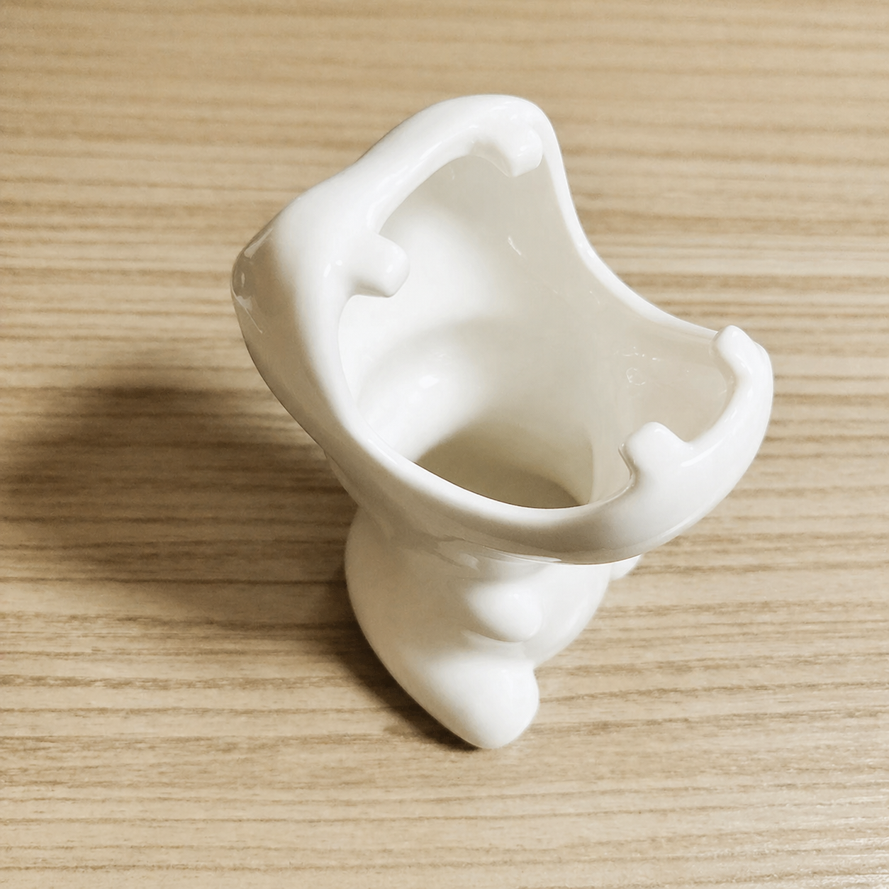 Witte Keramische Nijlpaard Bloempot