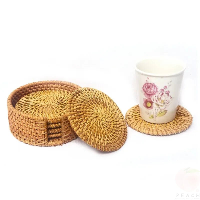 Rotan onderzetters set
