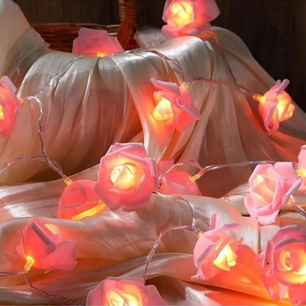 Rozen lichtslinger – romantische LED verlichting