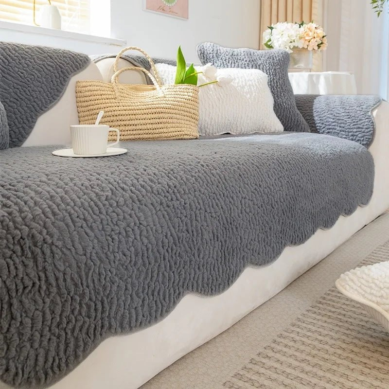 Fleece bankhoes dik – warme sofa cover