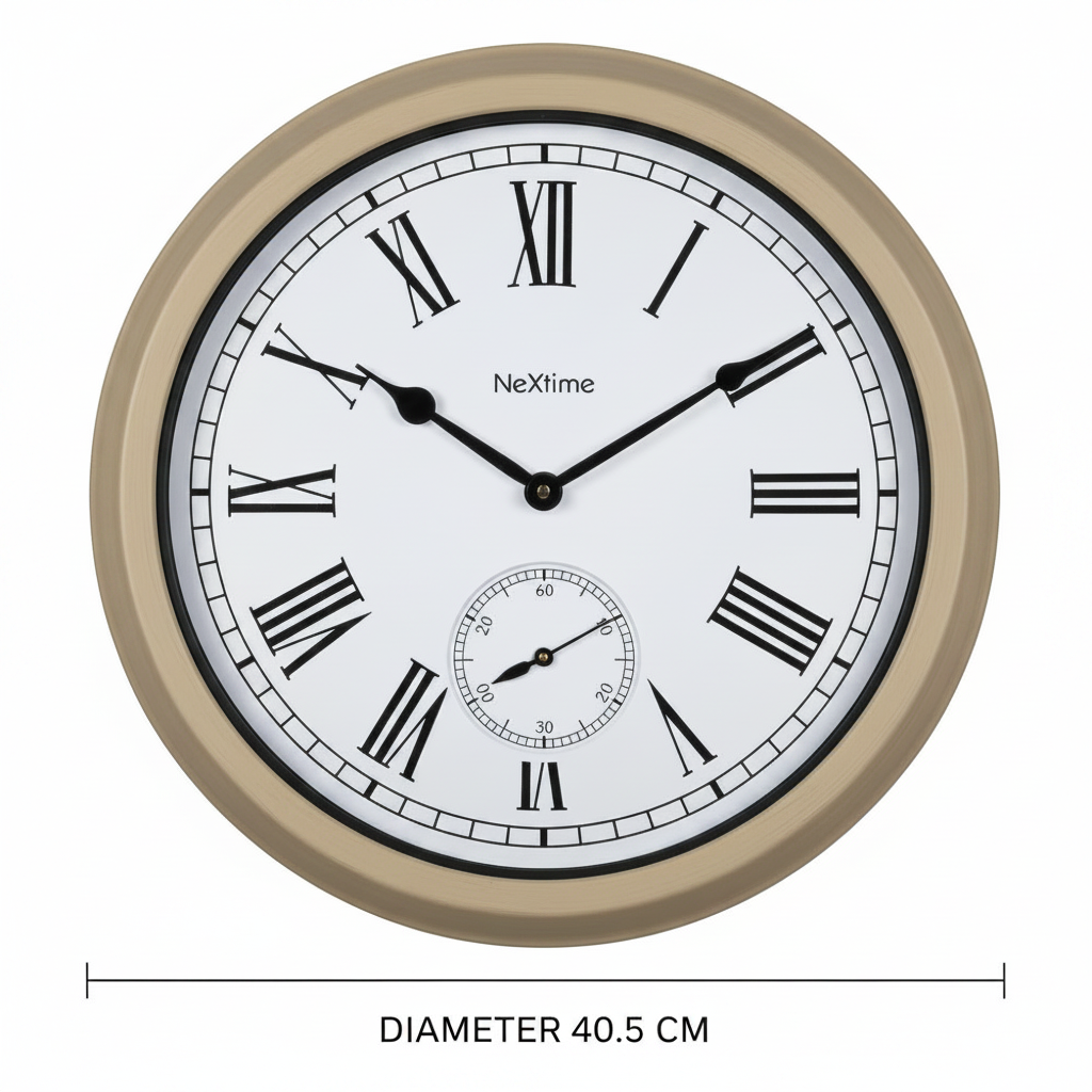 Buiten Wandklok 40,5 cm Weerbestendig
