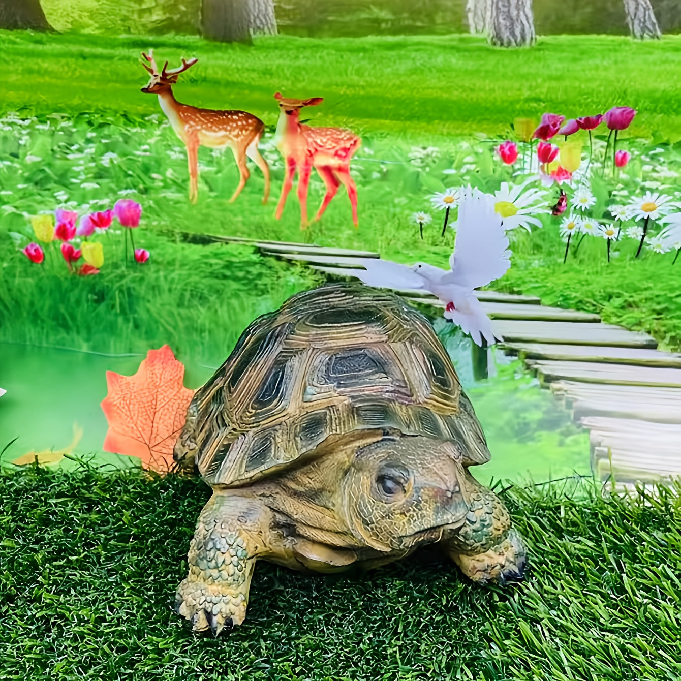 Schildpad Tuindecoratie Hars