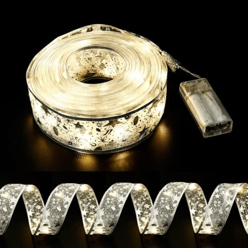 LED kerstverlichting – dubbele lichtslinger, kerstboom lampjes, sfeervolle verlichting