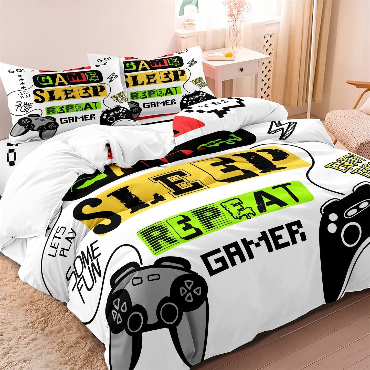 GamerGlow - Kinderdekbedovertrek Beddengoed Set