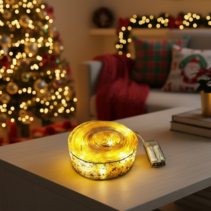 LED kerstverlichting – dubbele lichtslinger, kerstboom lampjes, sfeervolle verlichting
