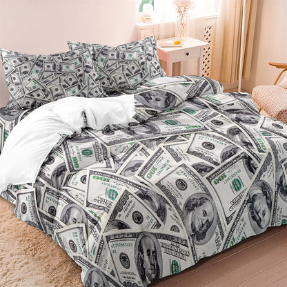 StyleKids - Dekbedovertrek Kids Rich Dollars Beddengoed Set Kinderkamer Tiener