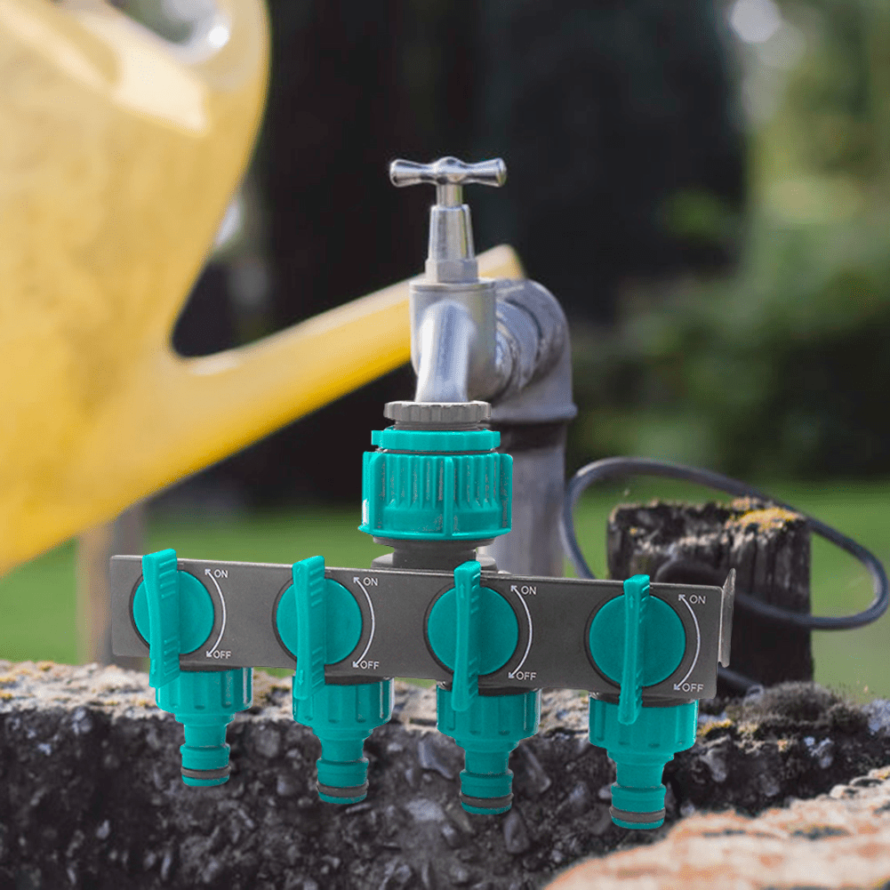 4-Weg Tuinslang Verdeler – Flexibele Waterverdeling voor de Tuin