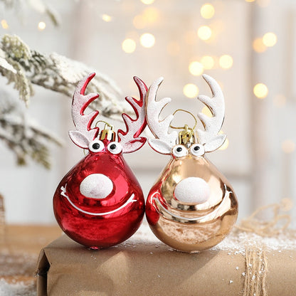 Kerstballen Set Rendier 2 Stuks Kersthanger Kerstdecoratie Ornamenten