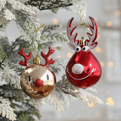 Kerstballen Set Rendier 2 Stuks Kersthanger Kerstdecoratie Ornamenten