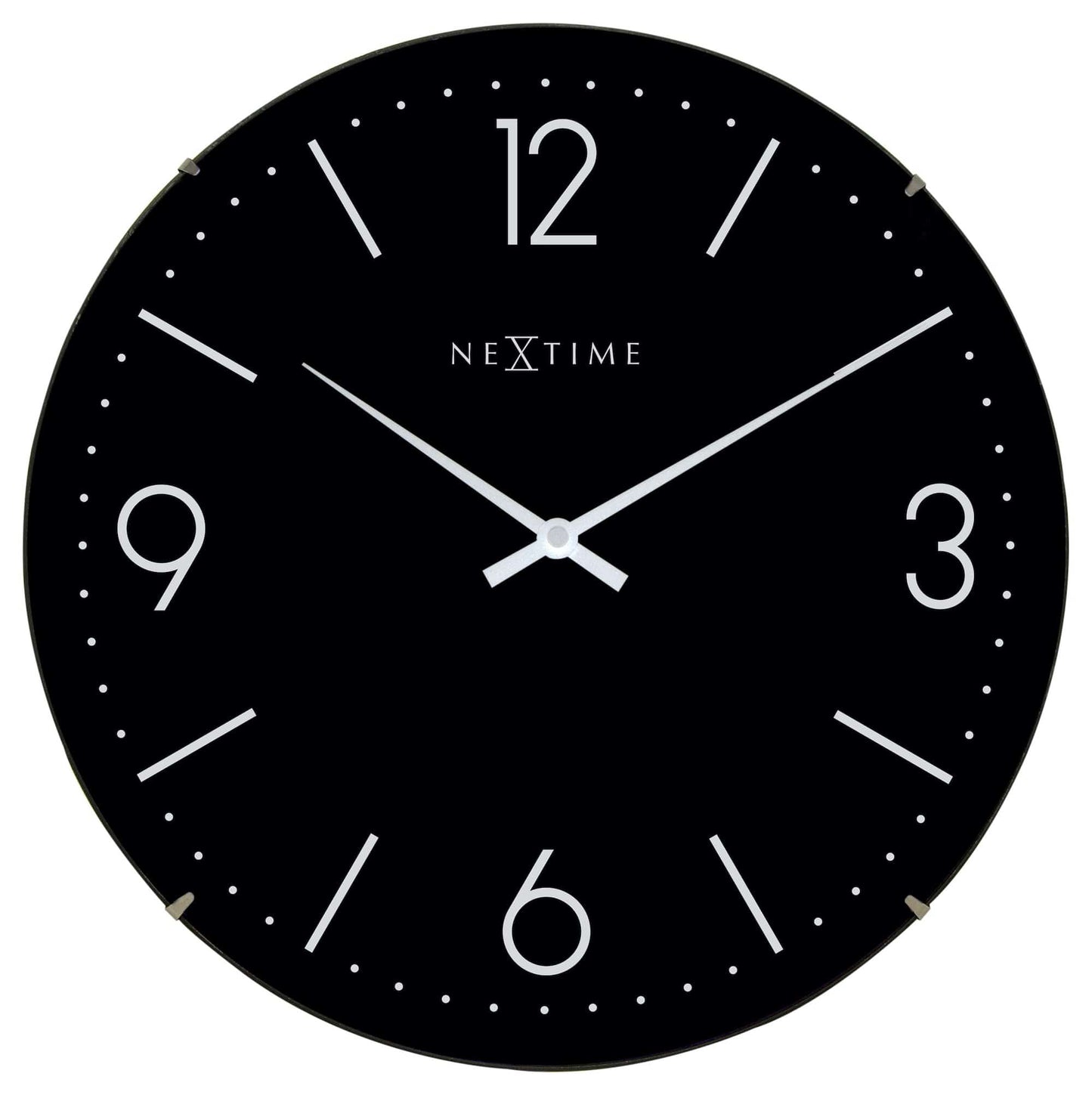 Wandklok 35 cm Bol Glas – Design Klok – Basic Dome