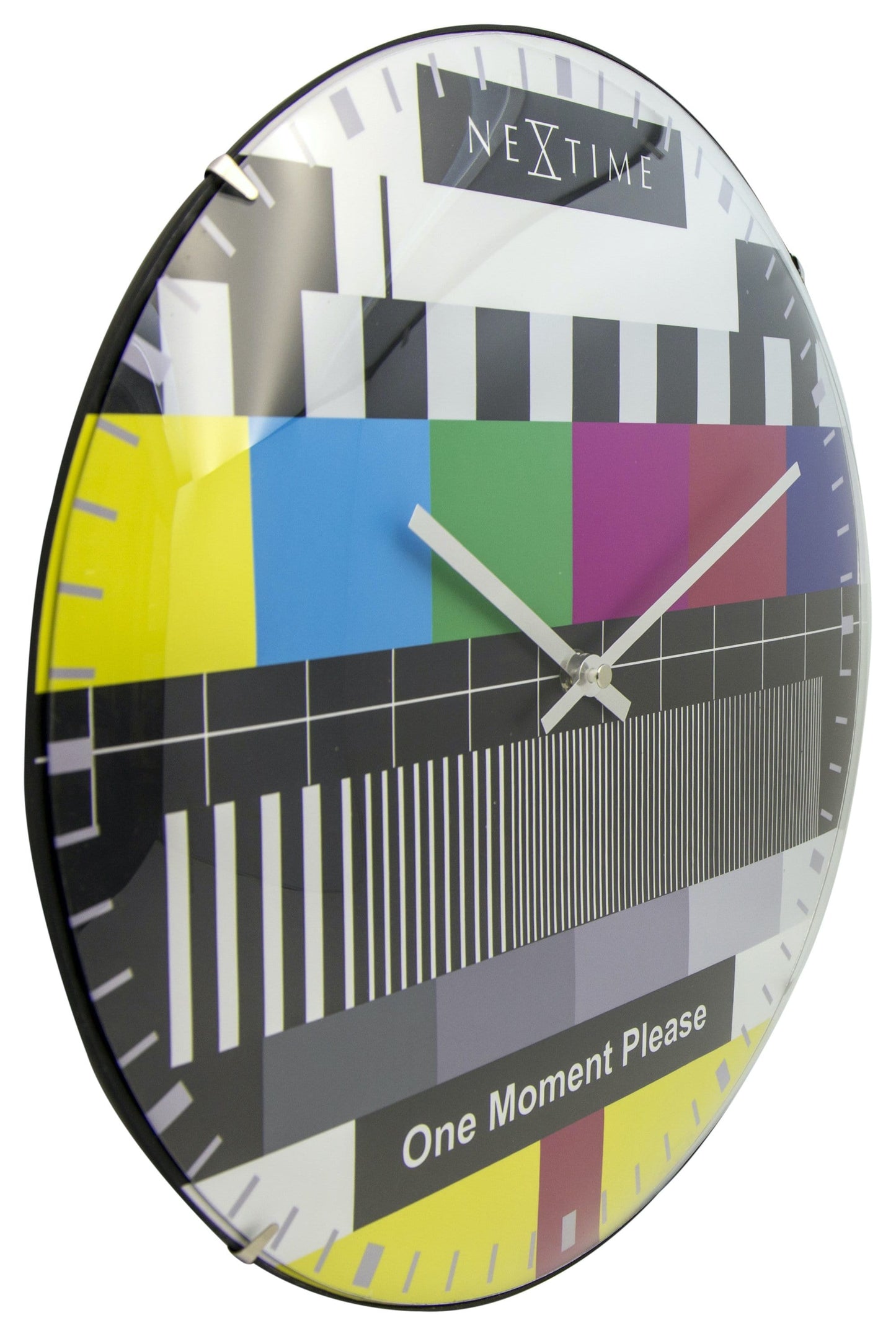 Wandklok 35 cm Bol Glas – Design Klok