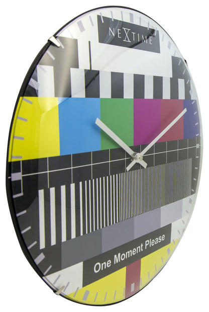 Wandklok 35 cm Bol Glas – Design Klok