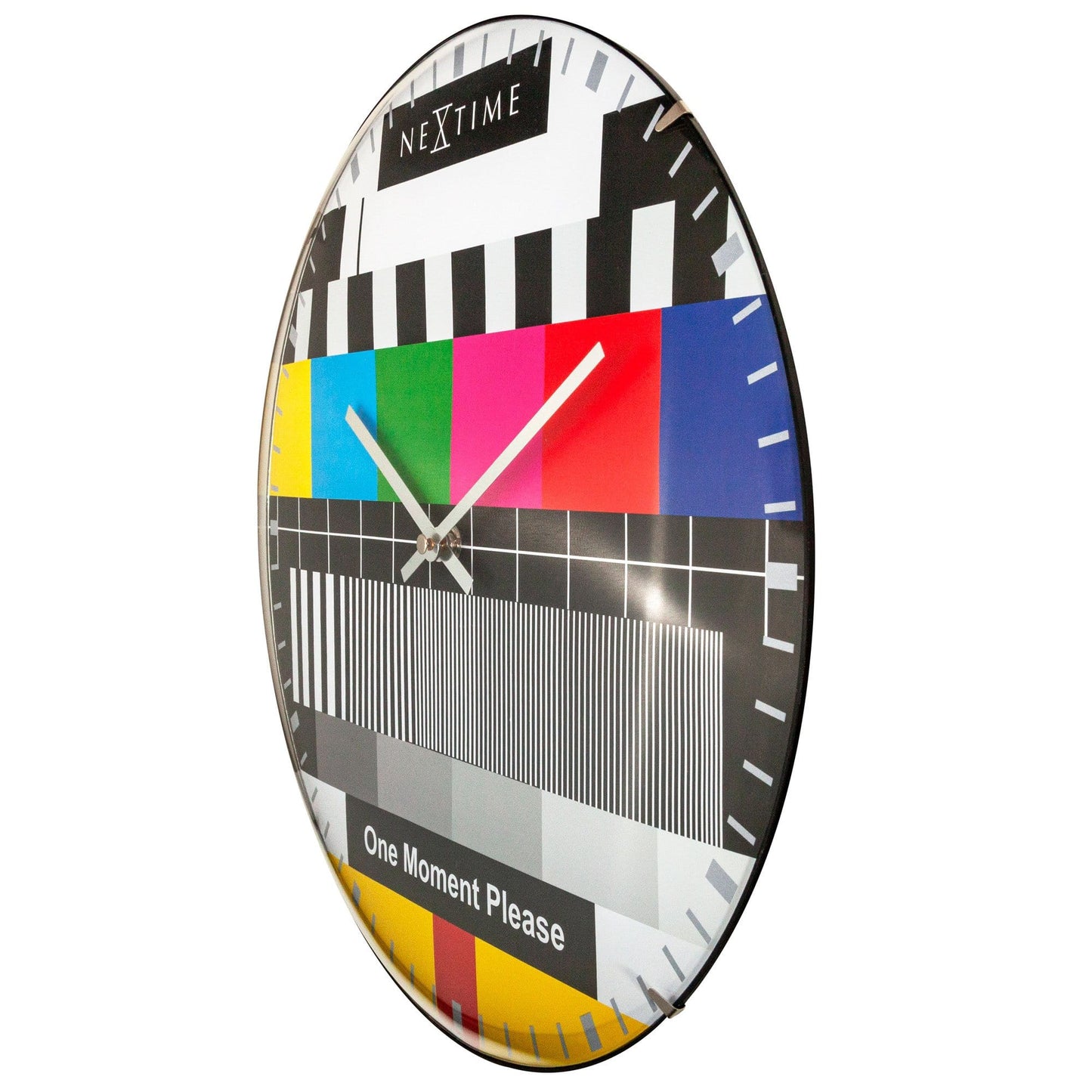 Wandklok 35 cm Bol Glas – Design Klok