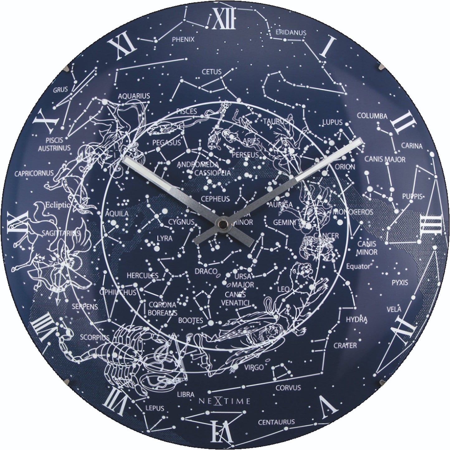 Wandklok 35 cm Glow in the Dark