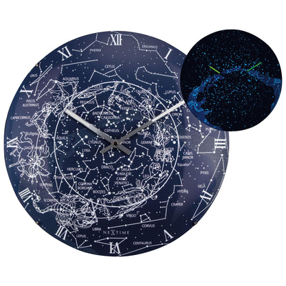 Wandklok 35 cm Glow in the Dark