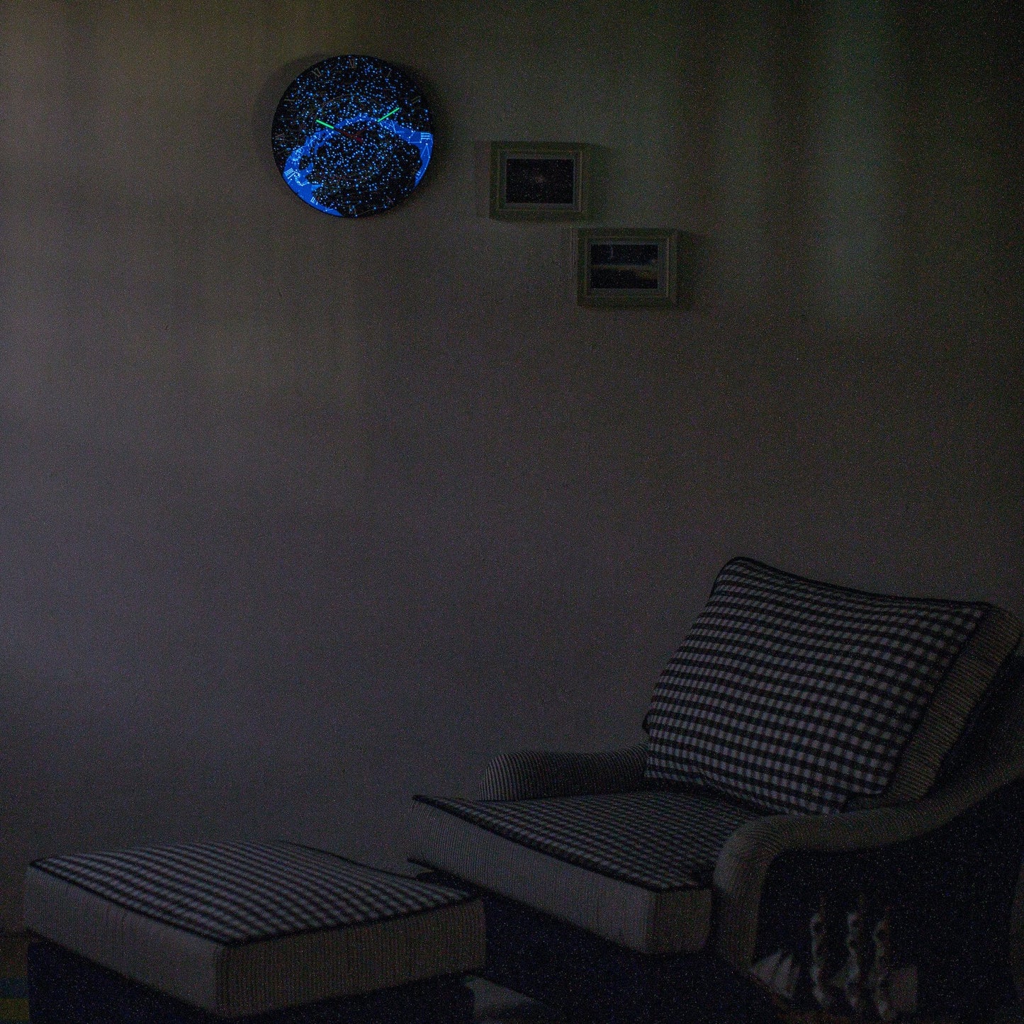 Wandklok 35 cm Glow in the Dark