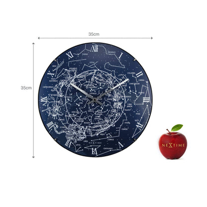 Wandklok 35 cm Glow in the Dark