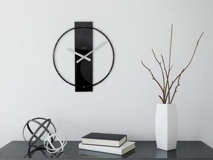Grote Wandklok Hout/Metaal – Industrieel Design – 58 cm
