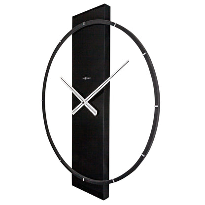 Grote Wandklok Hout/Metaal – Industrieel Design – 58 cm