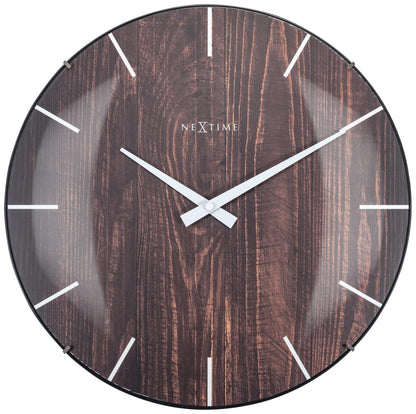 Wandklok 35 cm - Houtlook - Modern Design