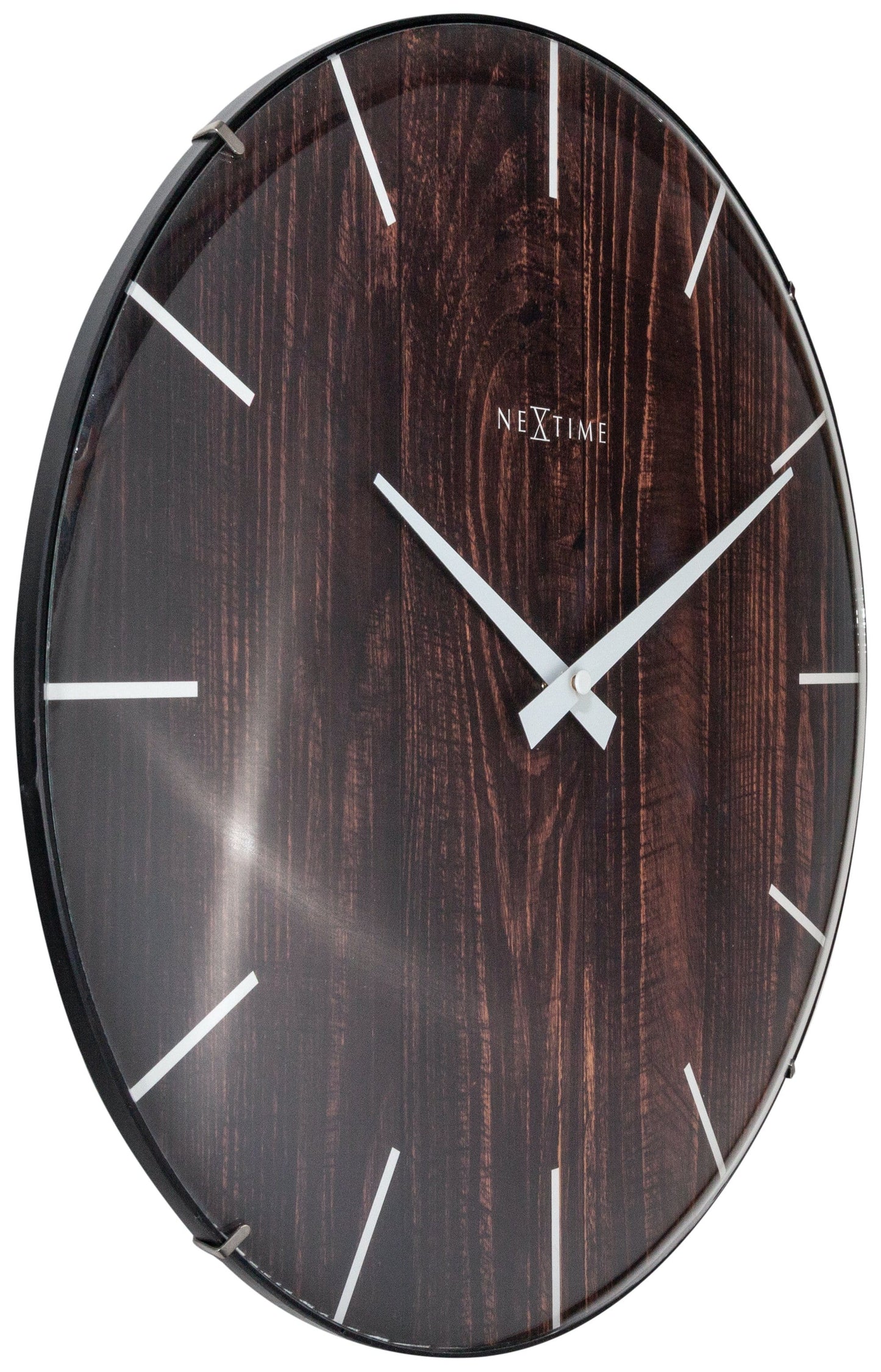 Wandklok 35 cm - Houtlook - Modern Design
