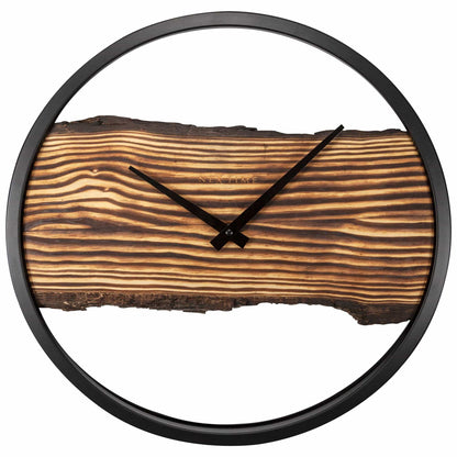 Stille Wandklok 30 cm Hout/Metaal – Design Klok