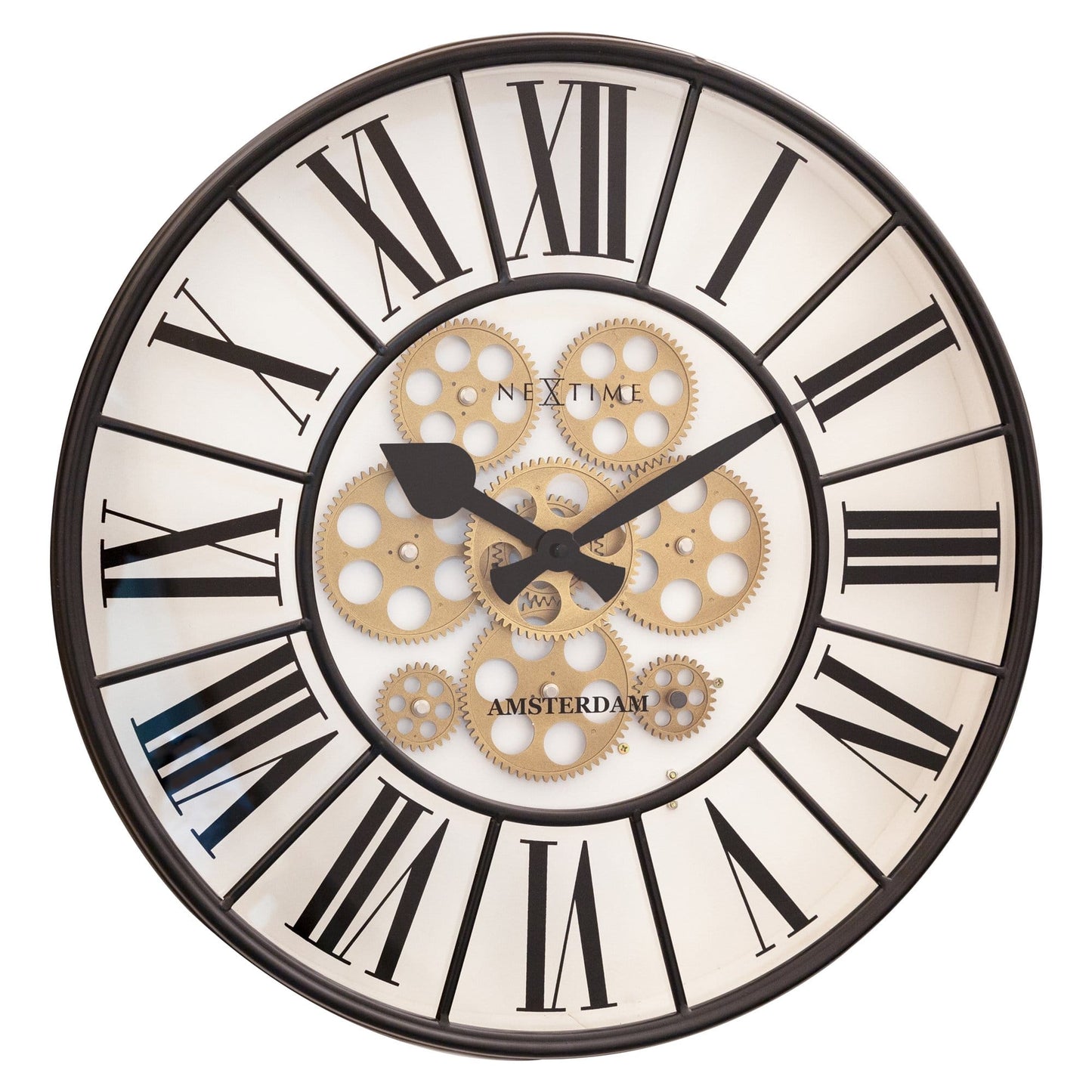 Wandklok 50 cm Tandwielen – Industriële Design Klok