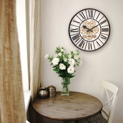 Wandklok 50 cm Tandwielen – Industriële Design Klok