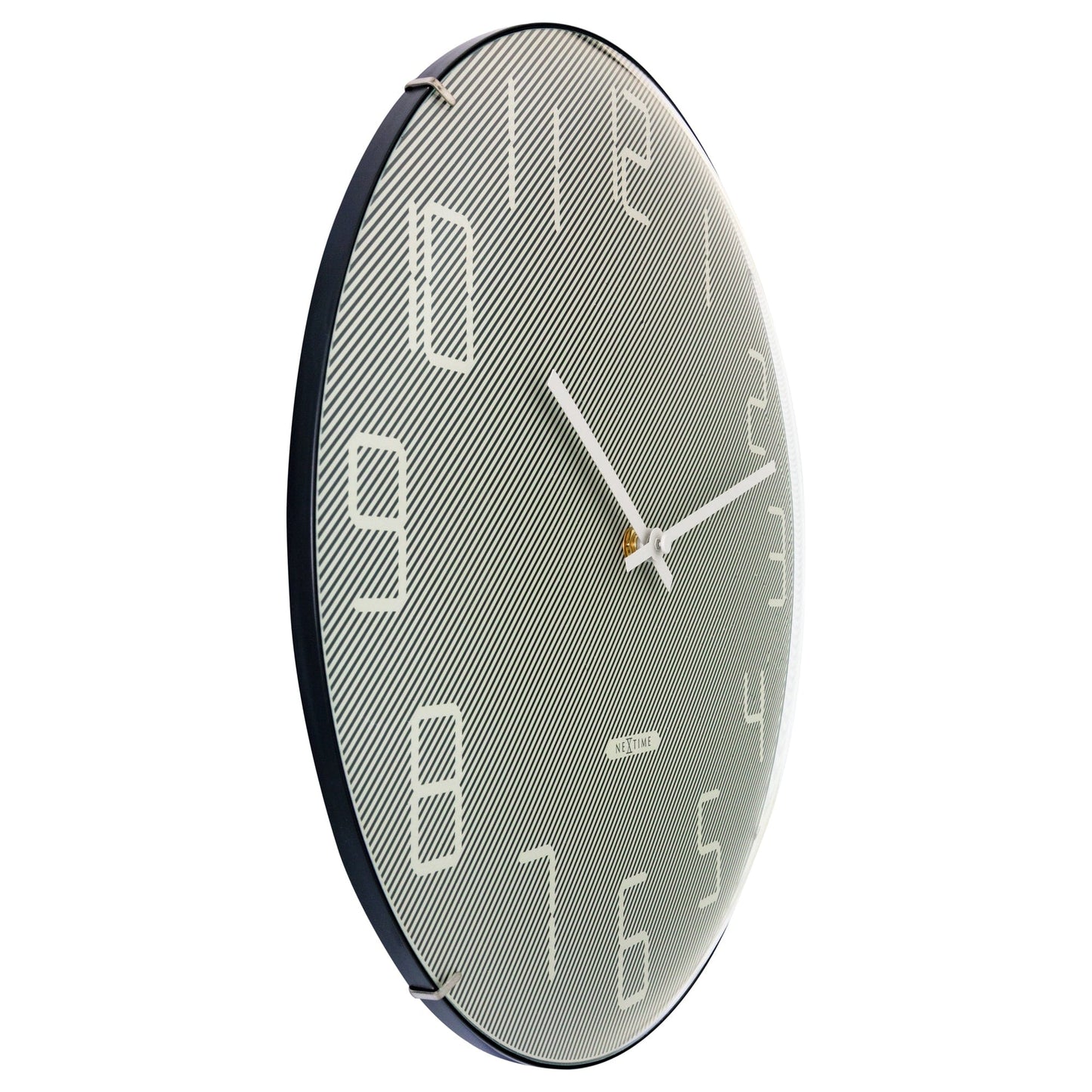 Stille Wandklok 35 cm Glas – Bol Glas Design – Shade