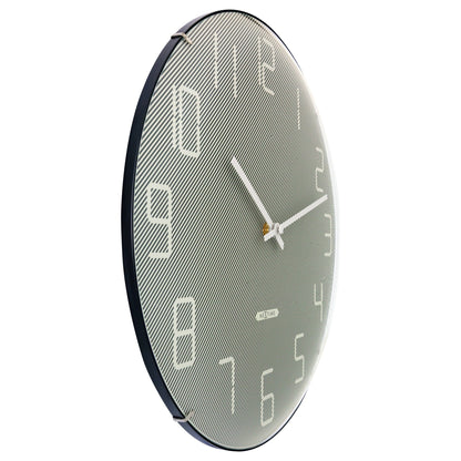 Stille Wandklok 35 cm Glas – Bol Glas Design – Shade
