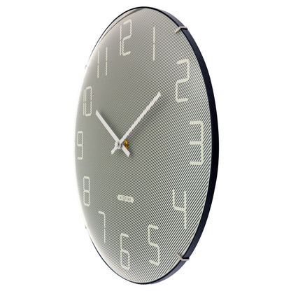 Stille Wandklok 35 cm Glas – Bol Glas Design – Shade