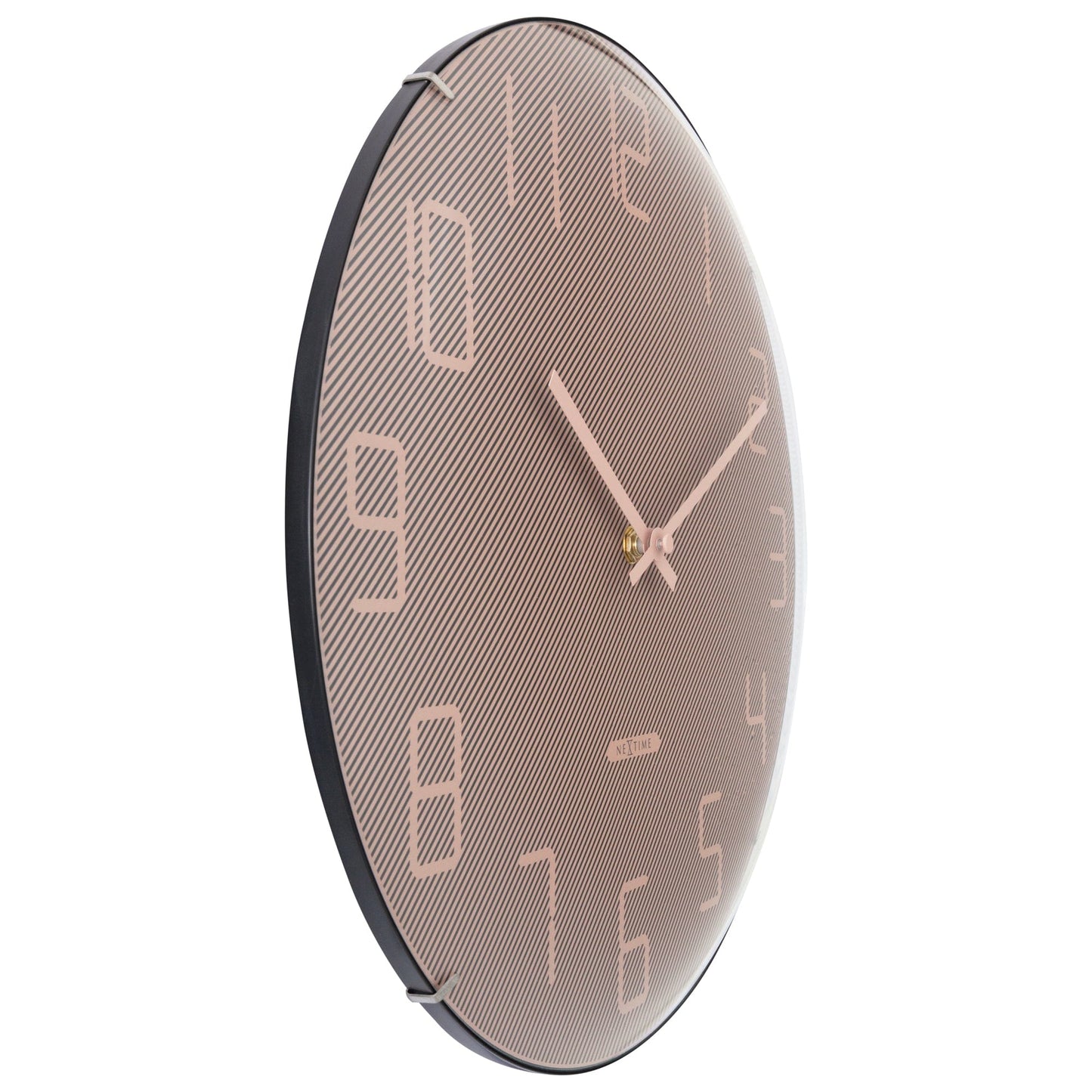 Stille Wandklok 35 cm Glas – Bol Glas Design – Shade