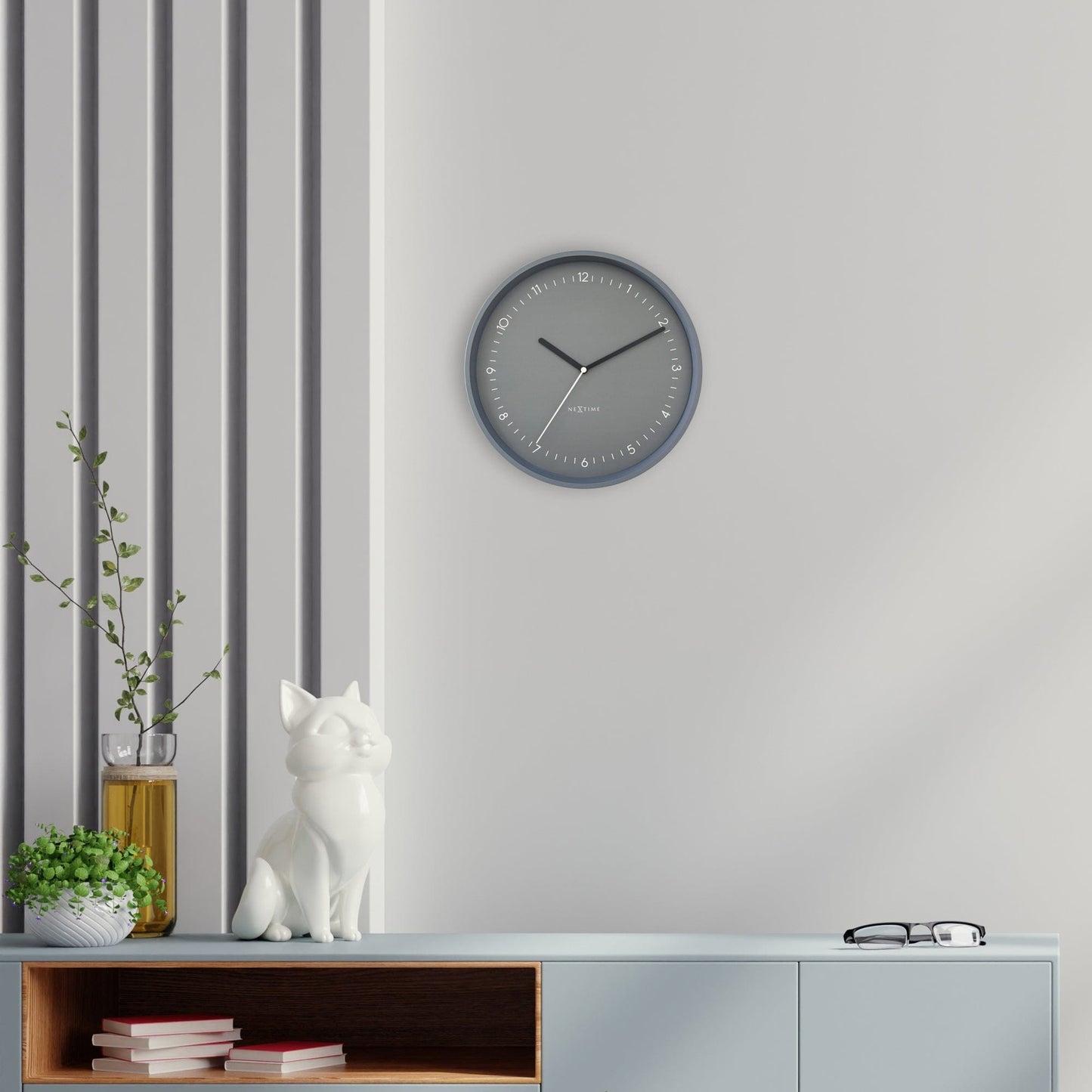 Stille Wandklok 30 cm Aluminium – Design Klok