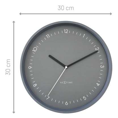 Stille Wandklok 30 cm Aluminium – Design Klok