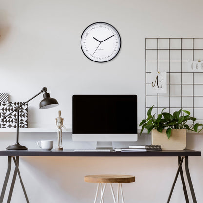 Stille Wandklok 30 cm Aluminium – Design Klok