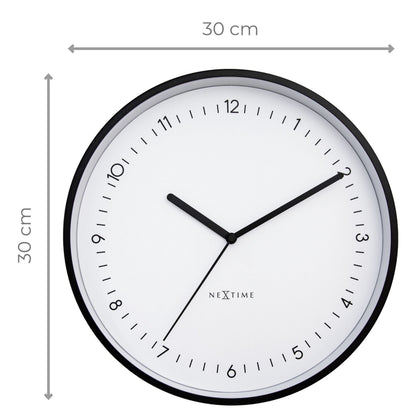 Stille Wandklok 30 cm Aluminium – Design Klok