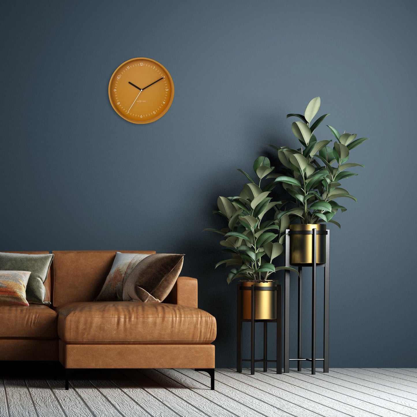 Stille Wandklok 30 cm Aluminium – Design Klok