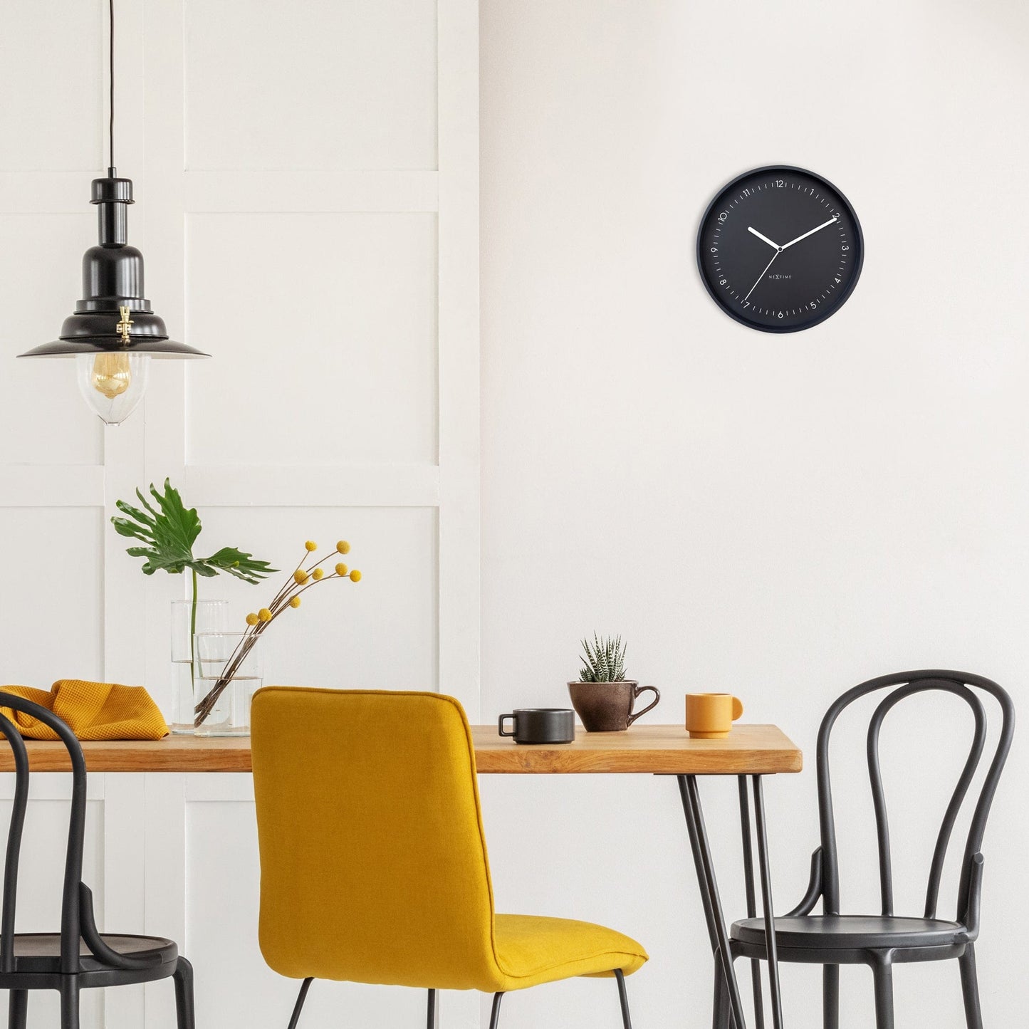 Stille Wandklok 30 cm Aluminium – Design Klok