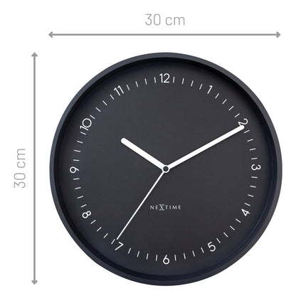 Stille Wandklok 30 cm Aluminium – Design Klok