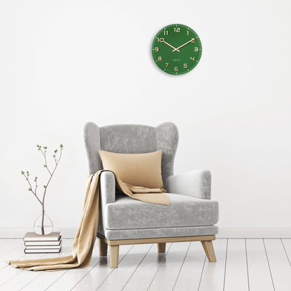 Stille Wandklok 40 cm Aluminium/Glas