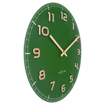Stille Wandklok 40 cm Aluminium/Glas