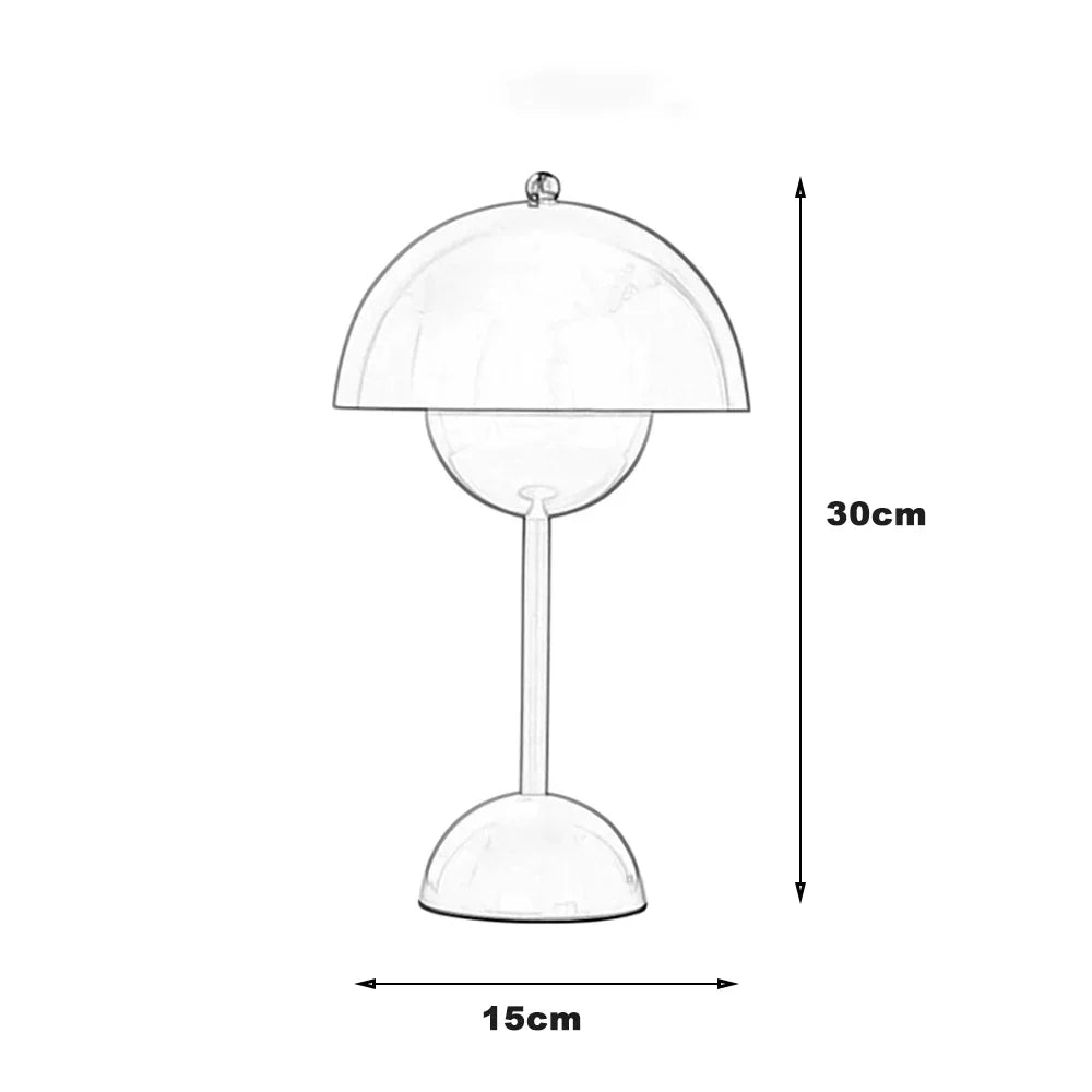 Scandinavische Tafellamp Draadloos LED Dimbaar Design