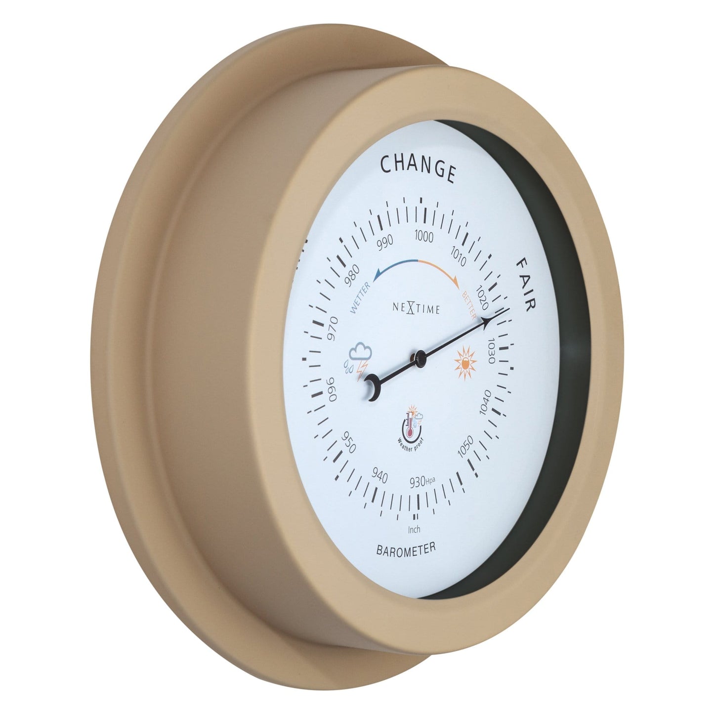 Barometer Buiten 22 cm – Weerbestendig Metaal