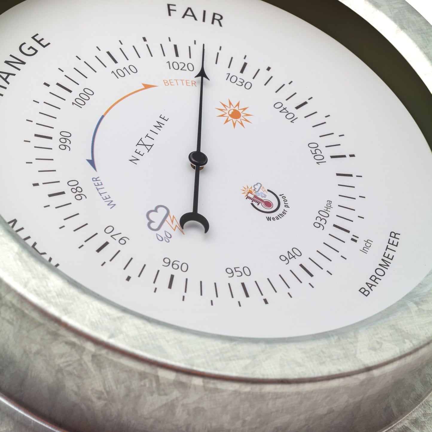 Barometer Buiten 22 cm – Weerbestendig Metaal