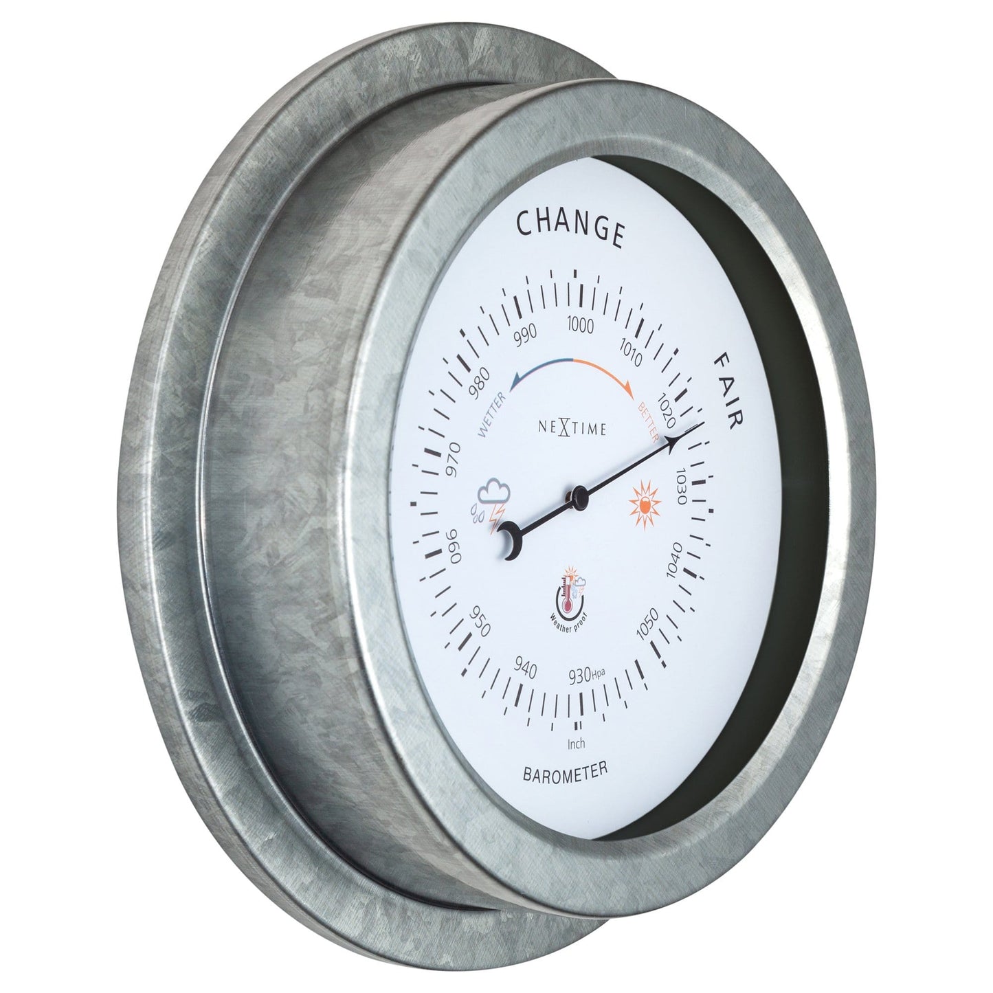 Barometer Buiten 22 cm – Weerbestendig Metaal